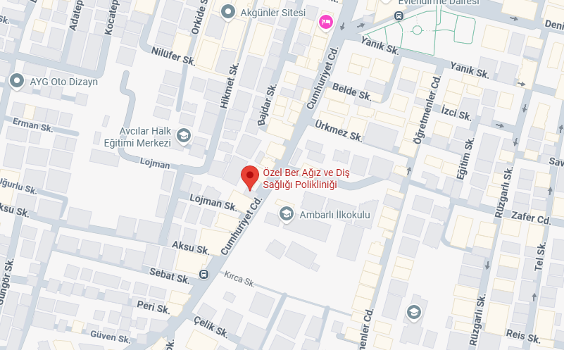 Özel Ber Ağız ve Diş Sağlığı Polikliniği Haritası